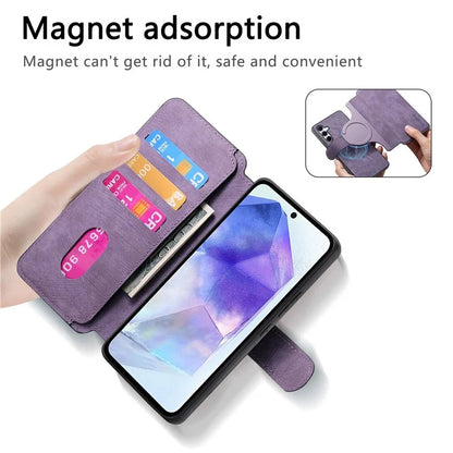 CASENEO MW-03 For Samsung Galaxy A35 5G Case Wallet Stand Detachable 2-in-1 Leather Phone Cover