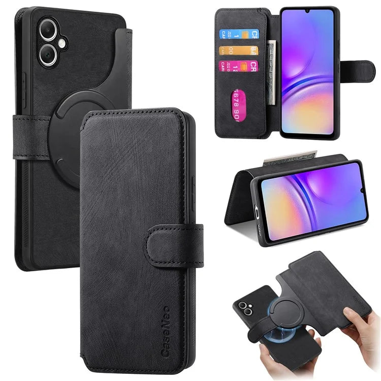 CASENEO MW-03 For Samsung Galaxy A05 4G Case Wallet Stand Detachable 2-in-1 Leather Phone Cover