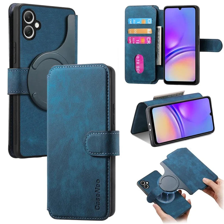 CASENEO MW-03 For Samsung Galaxy A05 4G Case Wallet Stand Detachable 2-in-1 Leather Phone Cover