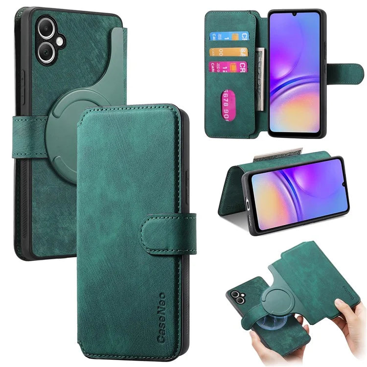 CASENEO MW-03 For Samsung Galaxy A05 4G Case Wallet Stand Detachable 2-in-1 Leather Phone Cover