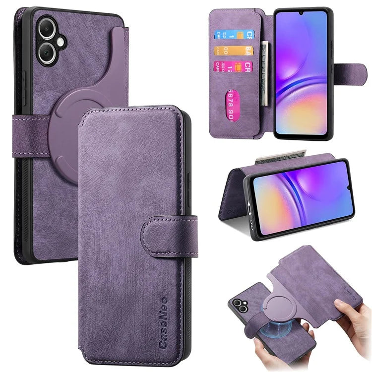 CASENEO MW-03 For Samsung Galaxy A05 4G Case Wallet Stand Detachable 2-in-1 Leather Phone Cover