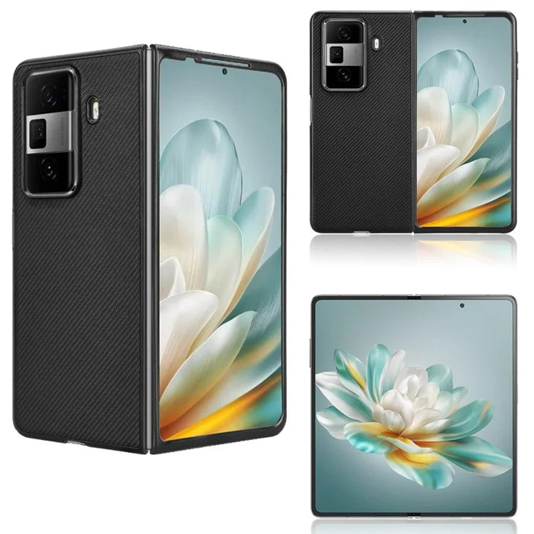 For Honor Magic Vs3 5G Case Carbon Fiber Texture Shockproof PU+PC Phone Cover