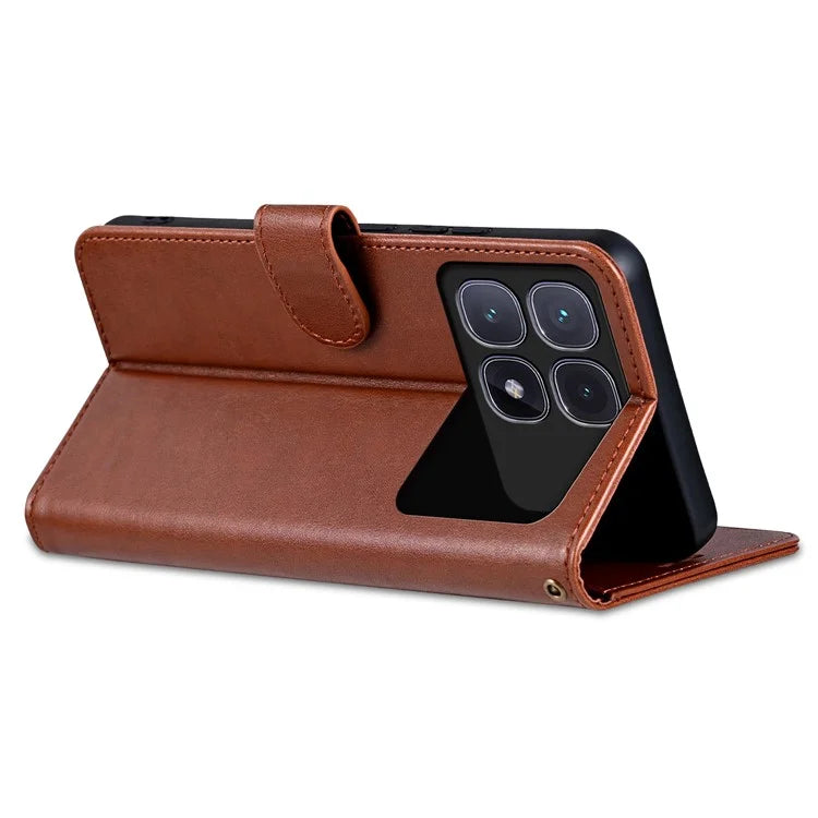 AZNS For Xiaomi Redmi K70 Ultra Case Anti-Scratch PU Leather Stand Wallet Phone Cover