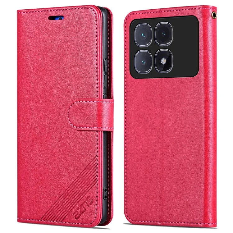 AZNS For Xiaomi Redmi K70 Ultra Case Anti-Scratch PU Leather Stand Wallet Phone Cover