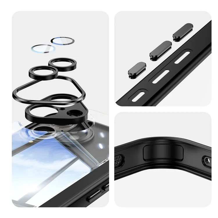 For iPhone 16 Case Drop-Proof TPU + Acrylic Protective Phone Cover
