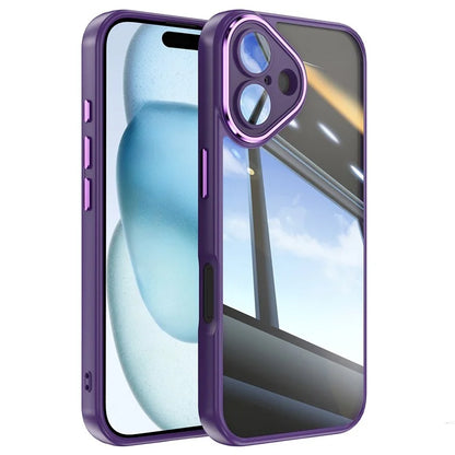 For iPhone 16 Case Drop-Proof TPU + Acrylic Protective Phone Cover