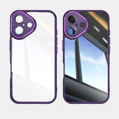 For iPhone 16 Case Drop-Proof TPU + Acrylic Protective Phone Cover