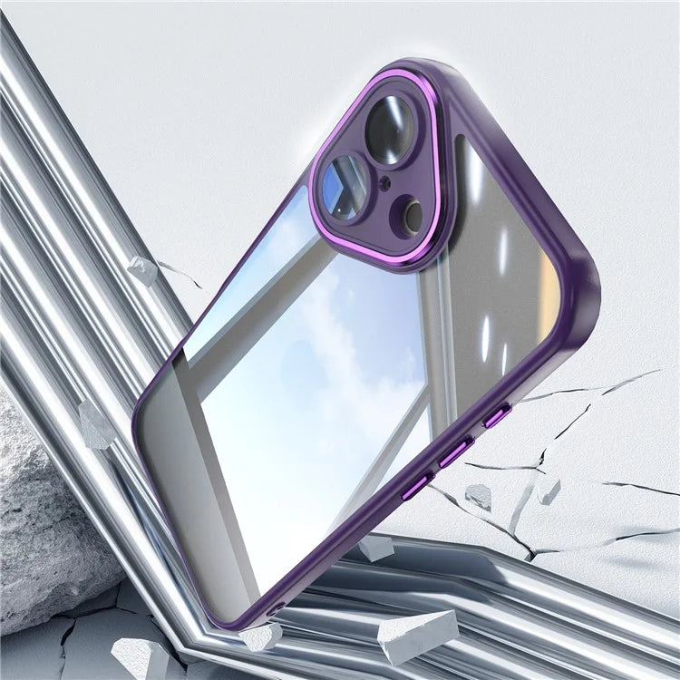 For iPhone 16 Case Drop-Proof TPU + Acrylic Protective Phone Cover