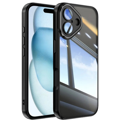 For iPhone 16 Plus Case Drop-Proof TPU + Acrylic Protective Phone Cover