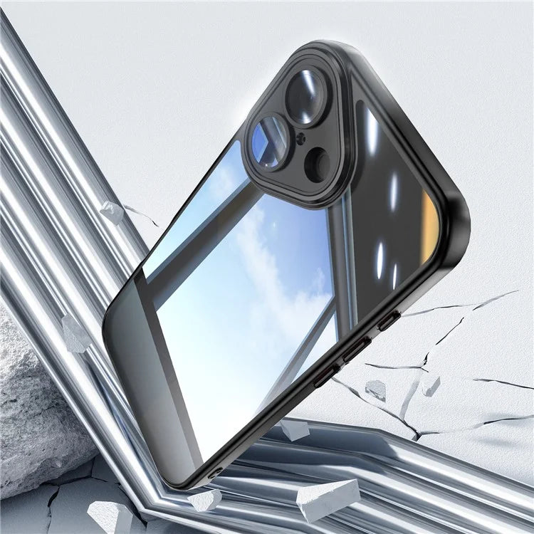 For iPhone 16 Plus Case Drop-Proof TPU + Acrylic Protective Phone Cover