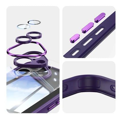 For iPhone 16 Plus Case Drop-Proof TPU + Acrylic Protective Phone Cover