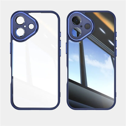 For iPhone 16 Plus Case Drop-Proof TPU + Acrylic Protective Phone Cover
