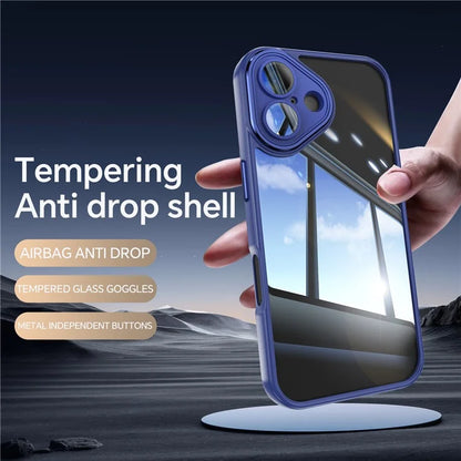 For iPhone 16 Plus Case Drop-Proof TPU + Acrylic Protective Phone Cover