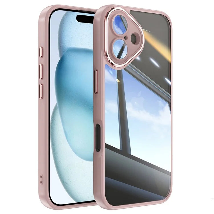For iPhone 16 Plus Case Drop-Proof TPU + Acrylic Protective Phone Cover