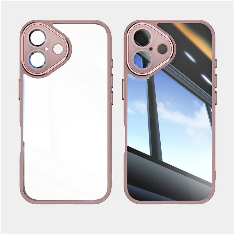 For iPhone 16 Plus Case Drop-Proof TPU + Acrylic Protective Phone Cover