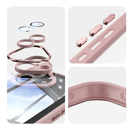 For iPhone 16 Plus Case Drop-Proof TPU + Acrylic Protective Phone Cover
