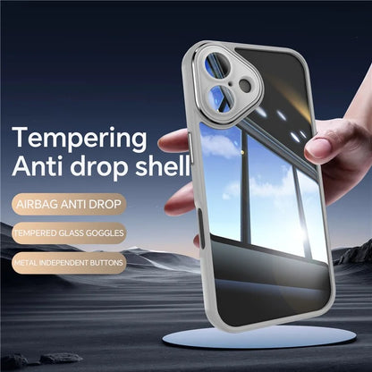 For iPhone 16 Plus Case Drop-Proof TPU + Acrylic Protective Phone Cover