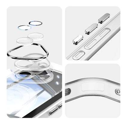 For iPhone 16 Plus Case Drop-Proof TPU + Acrylic Protective Phone Cover