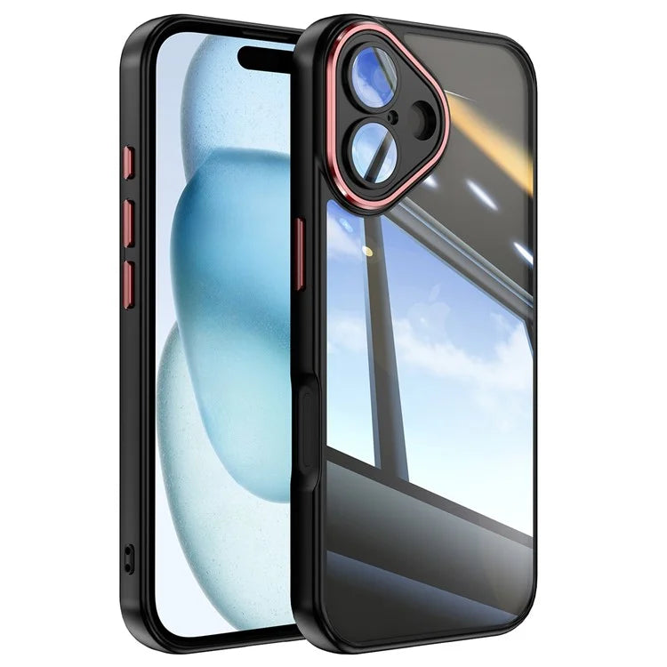 For iPhone 16 Plus Case Drop-Proof TPU + Acrylic Protective Phone Cover