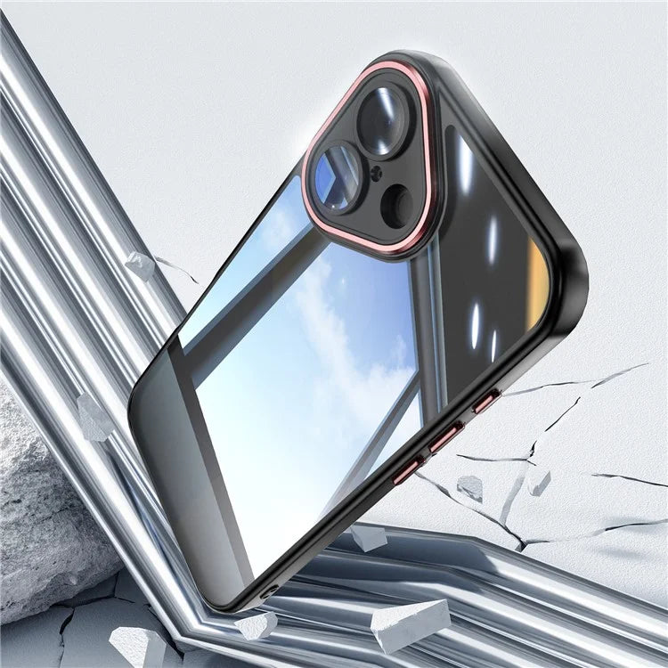 For iPhone 16 Plus Case Drop-Proof TPU + Acrylic Protective Phone Cover