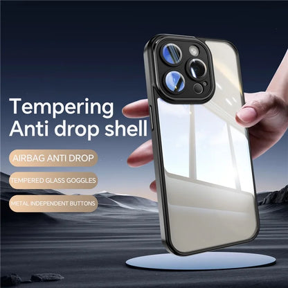 For iPhone 16 Pro Case Drop-Proof TPU + Acrylic Protective Phone Cover