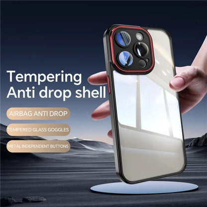 For iPhone 16 Pro Case Drop-Proof TPU + Acrylic Protective Phone Cover