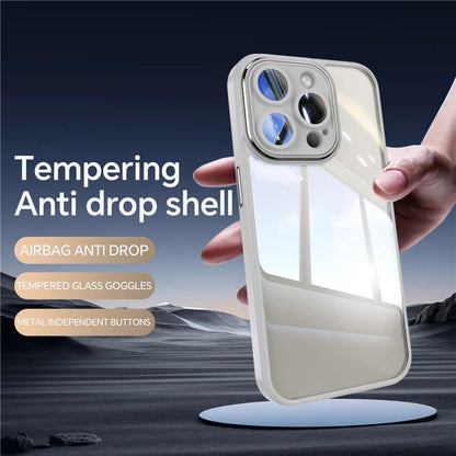 For iPhone 16 Pro Case Drop-Proof TPU + Acrylic Protective Phone Cover