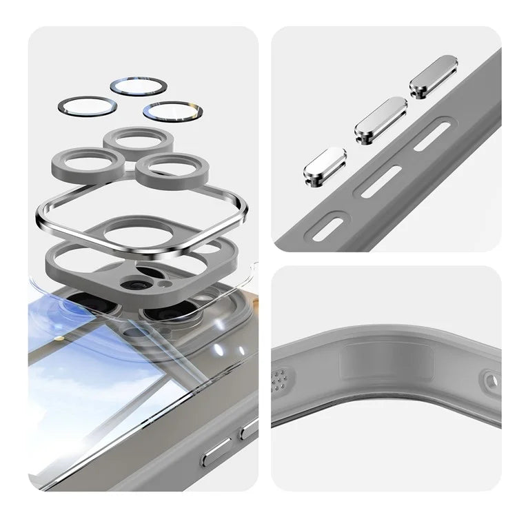 For iPhone 16 Pro Case Drop-Proof TPU + Acrylic Protective Phone Cover