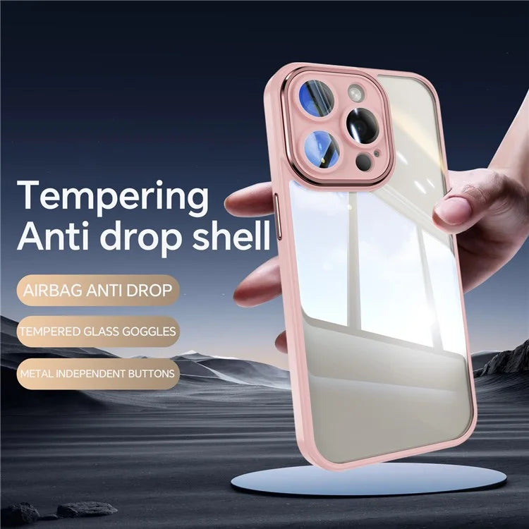For iPhone 16 Pro Case Drop-Proof TPU + Acrylic Protective Phone Cover