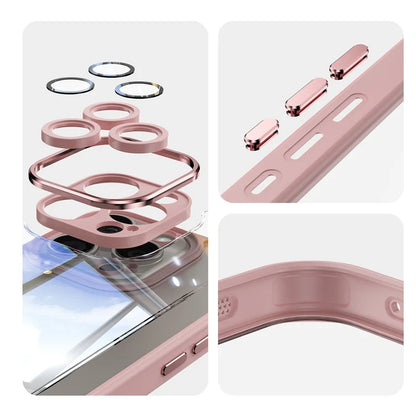 For iPhone 16 Pro Case Drop-Proof TPU + Acrylic Protective Phone Cover