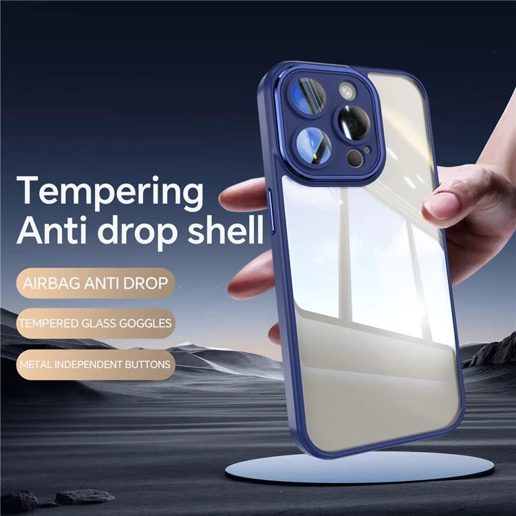 For iPhone 16 Pro Case Drop-Proof TPU + Acrylic Protective Phone Cover