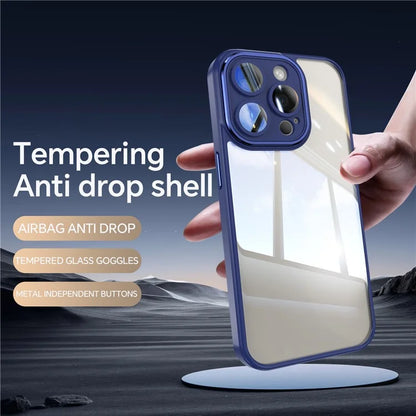 For iPhone 16 Pro Case Drop-Proof TPU + Acrylic Protective Phone Cover