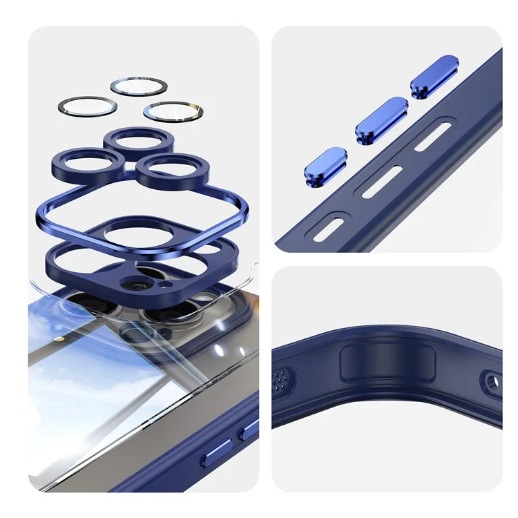 For iPhone 16 Pro Case Drop-Proof TPU + Acrylic Protective Phone Cover