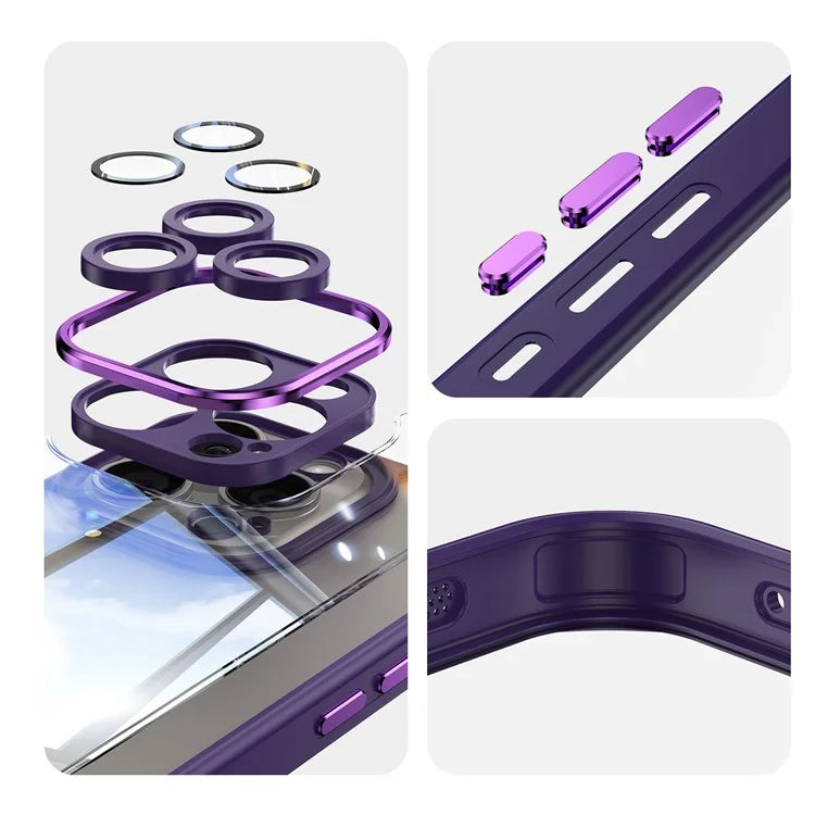 For iPhone 16 Pro Case Drop-Proof TPU + Acrylic Protective Phone Cover