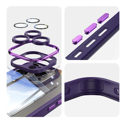 For iPhone 16 Pro Case Drop-Proof TPU + Acrylic Protective Phone Cover