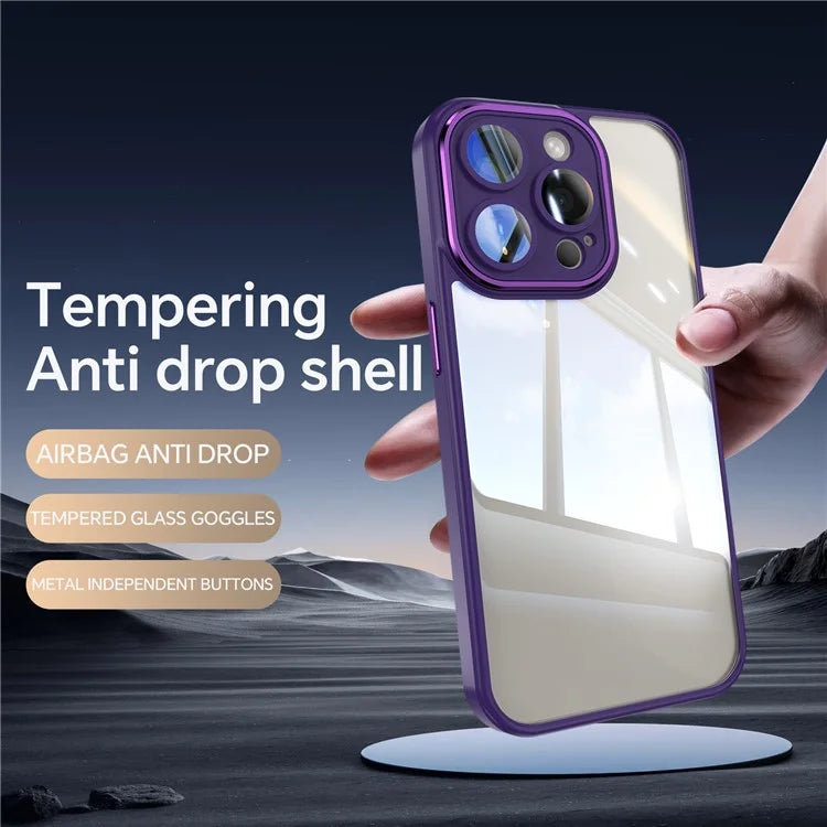 For iPhone 16 Pro Max Case Drop-Proof TPU + Acrylic Protective Phone Cover