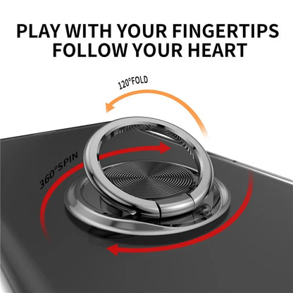 For iPhone 16 Pro Max Case Electroplating Kickstand TPU Phone Cover Magnetic Car Mount