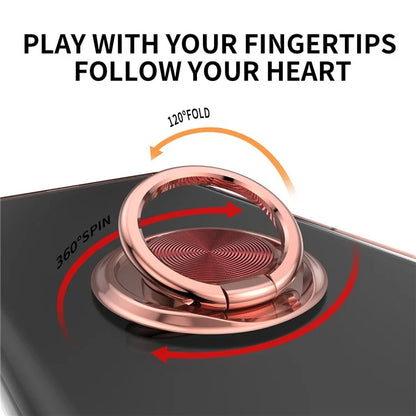For iPhone 16 Pro Max Case Electroplating Kickstand TPU Phone Cover Magnetic Car Mount