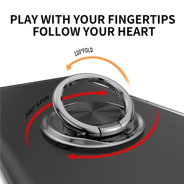 For iPhone 16 Pro Max Case Electroplating Kickstand TPU Phone Cover Magnetic Car Mount