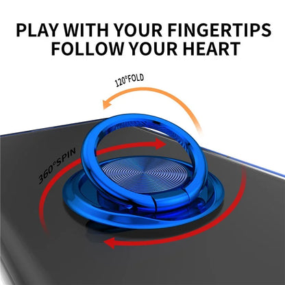 For iPhone 16 Pro Max Case Electroplating Kickstand TPU Phone Cover Magnetic Car Mount