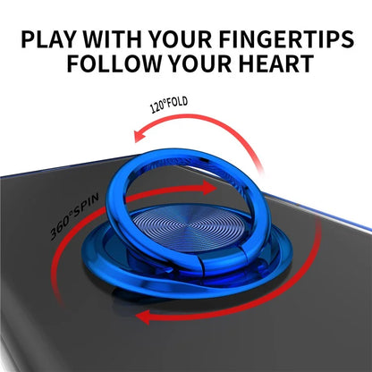For iPhone 16 Plus Case Electroplating Kickstand TPU Phone Cover Magnetic Car Mount