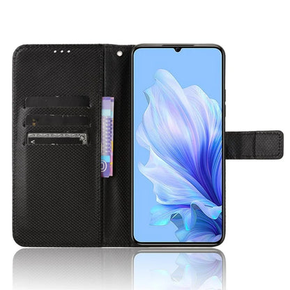 For Oukitel C50 Case PU Leather Diamond Texture Wallet Phone Cover