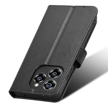 For Oukitel C50 Case PU Leather Diamond Texture Wallet Phone Cover