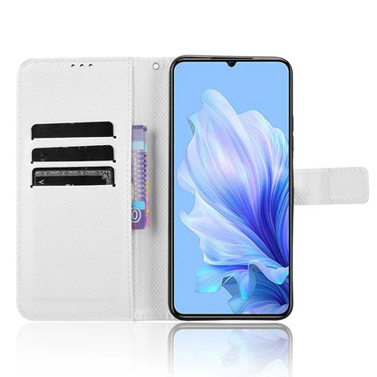 For Oukitel C50 Case PU Leather Diamond Texture Wallet Phone Cover