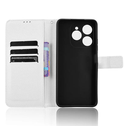 For Oukitel C50 Case PU Leather Diamond Texture Wallet Phone Cover