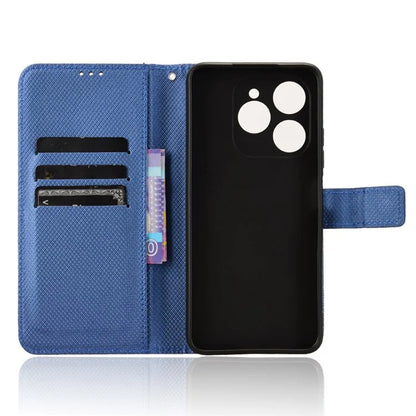 For Oukitel C50 Case PU Leather Diamond Texture Wallet Phone Cover