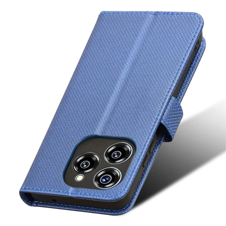 For Oukitel C50 Case PU Leather Diamond Texture Wallet Phone Cover