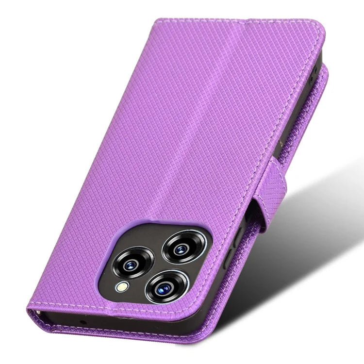 For Oukitel C50 Case PU Leather Diamond Texture Wallet Phone Cover