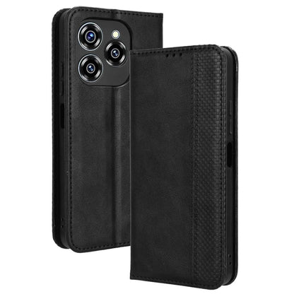 For Oukitel C50 Leather Case Wallet Stand Retro Texture Phone Cover