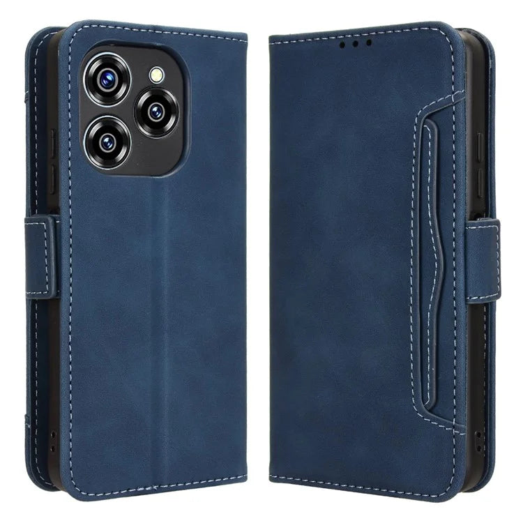 For Oukitel C50 Leather Case Phone Wallet Cover with Multiple Card Slots